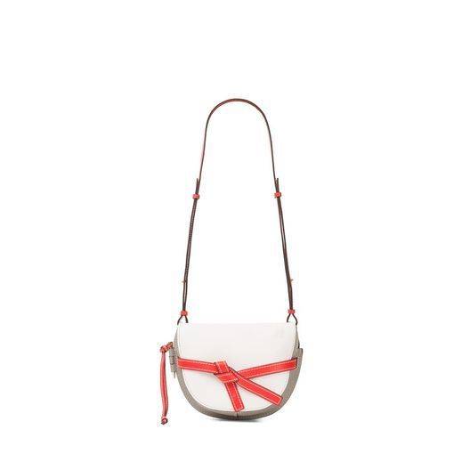 ロエベ LOEWE 新作! トリコロールが素敵 ゲートスモールWhite&Red 321.54.T20 - 商品画像 6