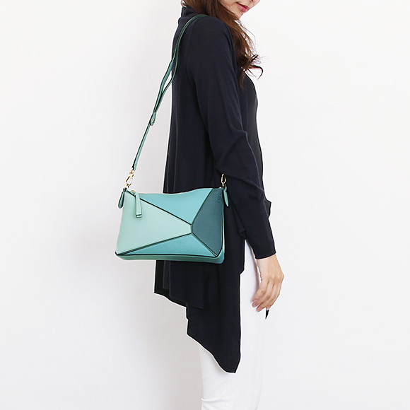 ロエベ LOEWE バッグ レディース ショルダーバッグ PUZZLE MINI BAG [パズル ミニバッグ] ストーンブルーマルチ 322 30TS74 8880 - 商品画像 3