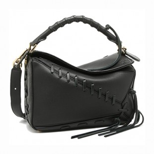 ロエベ バッグ LOEWE 322 30WK79 1100 パズル PUZZLE LACED BAG レディース ショルダーバッグ 無地 BLACK 黒 - 商品画像 2