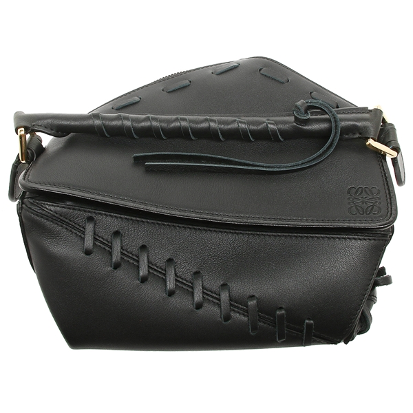ロエベ バッグ LOEWE 322 30WK79 1100 パズル PUZZLE LACED BAG レディース ショルダーバッグ 無地 BLACK 黒 - 商品画像 8
