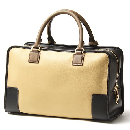 ロエベLOEWEコピー レザーハンドバッグ AMAZONA 352.69.A22 8178 アマソナ イエローベージュ×ベージュ×ブラックレディース - 商品画像 3
