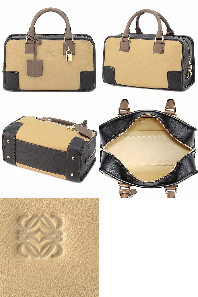 ロエベLOEWEコピー AMAZONAハンドバッグ 352.69.A03 0007 8178 ゴールド/ブラック - 商品画像 2