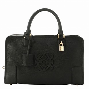 LOEWEスーパーコピー ロエベ バッグパドロック付きミニスクエアバッグ 352.95.A22 POLISHED GOATSKIN 1100 ブラック