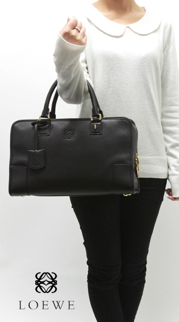 ロエベコピー LOEWE アマソナ ハンドバッグ ブラック&ゴールド 352.79.A22.1206 - 商品画像 1