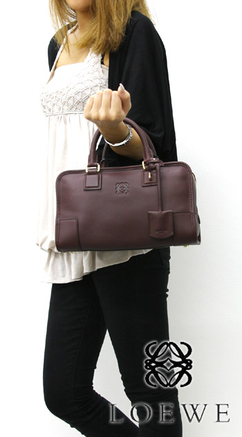 ロエベコピー LOEWE アマソナ カーフレザー ハンドバッグ オックスブラッド【OXBLOOD】 352 A03 3468 - 商品画像 1