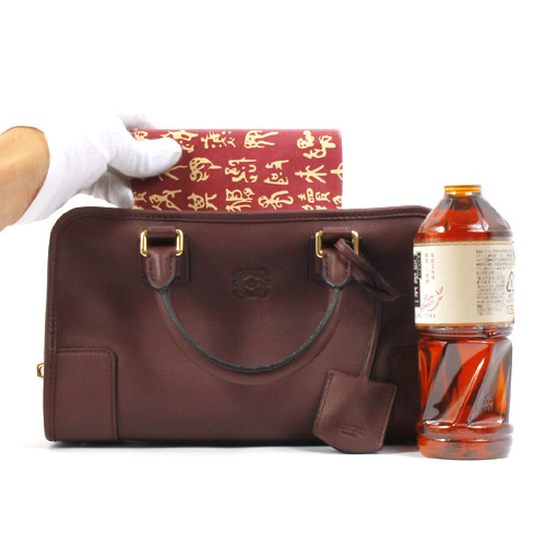 ロエベコピー LOEWE アマソナ カーフレザー ハンドバッグ オックスブラッド【OXBLOOD】 352 A03 3468 - 商品画像 6