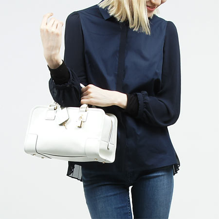 ロエベスーパーコピー ハンドバッグ/AMAZONA28/アマソナ28 GRAINED CALF /WHITE 35245 a03 2100 レディース - 商品画像 4