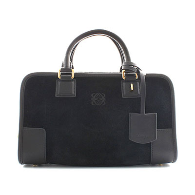 ロエベスーパーコピー LOEWE アマソナ スエード&ゴートレザー ハンドバッグ ブラック 35261A031100 - 商品画像 7