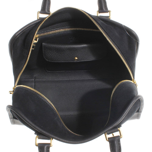 ロエベスーパーコピー LOEWE アマソナ スエード&ゴートレザー ハンドバッグ ブラック 35261A031100 - 商品画像 4