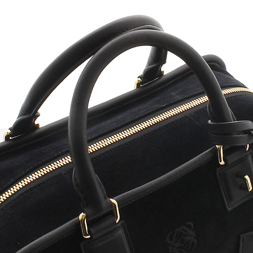 ロエベスーパーコピー LOEWE アマソナ スエード&ゴートレザー ハンドバッグ ブラック 35261A031100 - 商品画像 8