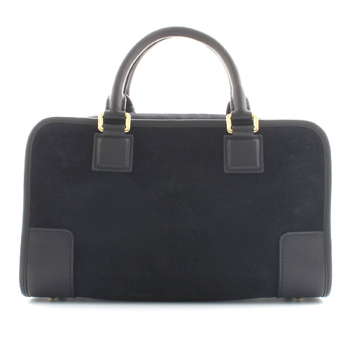 ロエベスーパーコピー LOEWE アマソナ スエード&ゴートレザー ハンドバッグ ブラック 35261A031100 - 商品画像 3