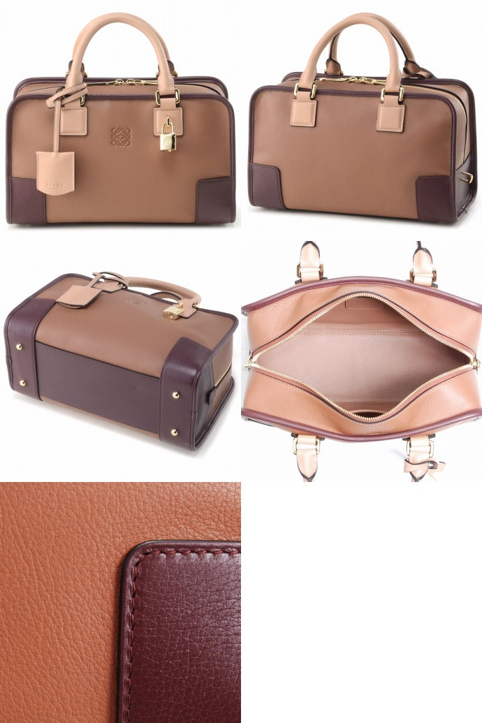LOEWEコピー アマソナ28 ハンドバッグ 35264AA03 0007 3366 ブラウン/ベージュ - 商品画像 2