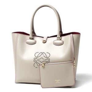 ロエベコピー ポーチ付きトートバッグ/BOLSO LEO SMOOTH CALF /STONE×LIP STICK 36471 j28 2642 レディース - 商品画像 5