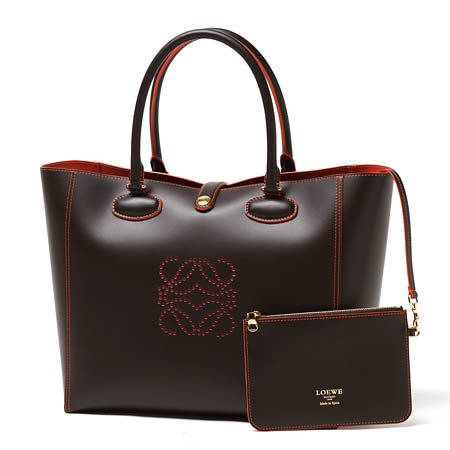 ロエベ/LOEWE/ トートバッグ/ポーチ付き/LEO/レオ SMOOTH CALF /BROWN 36471 j28 3100 レディース - 商品画像 8