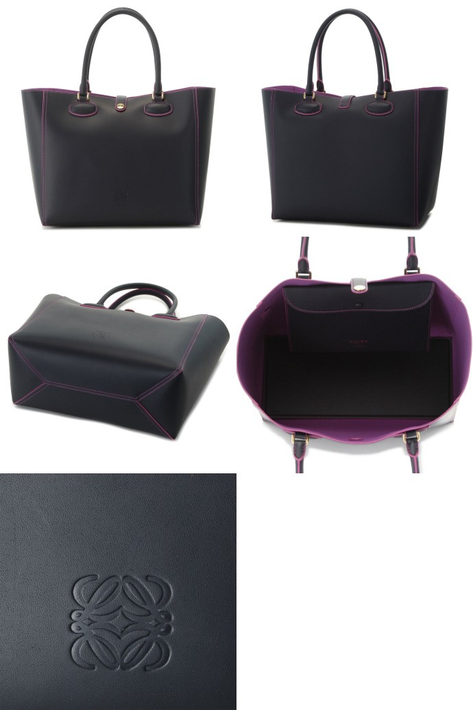 ロエベLOEWEコピー 2013年春夏新作LEO レオ トートバッグ 36471G60 0008 5110 ネイビー - 商品画像 2