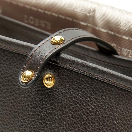 ロエベLOEWEコピー レザーショルダーバッグ HERITAGE SATCHEL 377.79.752 3110 コーヒーブラウン - 商品画像 1