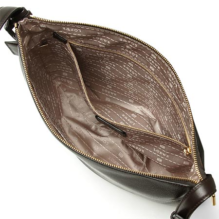 ロエベLOEWEコピー レザーショルダーバッグ HERITAGE MESSENGER 377.79.A45 3110 コーヒーブラウン - 商品画像 4