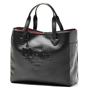 ロエベLOEWEコピー レザートートバッグ HERITAGE LARGE TOTE 377.79.750 1100 ブラック37779 750 1100 レディース - 商品画像 6