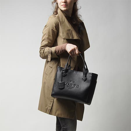 ロエベスーパーコピー レザートートバッグ HERITAGE SMALL TOTE 377.79.751 1100 ブラック37779 751 1100 レディース - 商品画像 5