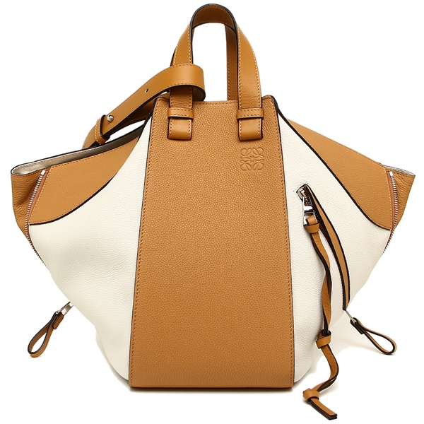 ロエベ バッグ LOEWE 387 12WT38 1947 ハンモック HAMMOCK MEDIUM BAG レディース ショルダーバッグ 無地 SOFT WHITE/AMBER - 商品画像 1