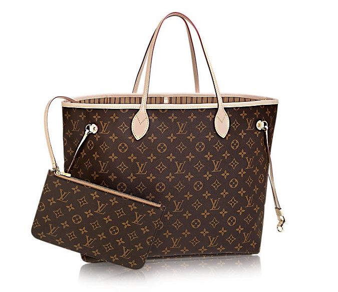 ルイヴィトンコピー ネヴァーフルGMポーチ付 モノグラム/ベージュ LOUIS VUITTON トートバッグ M40990 - 商品画像 3