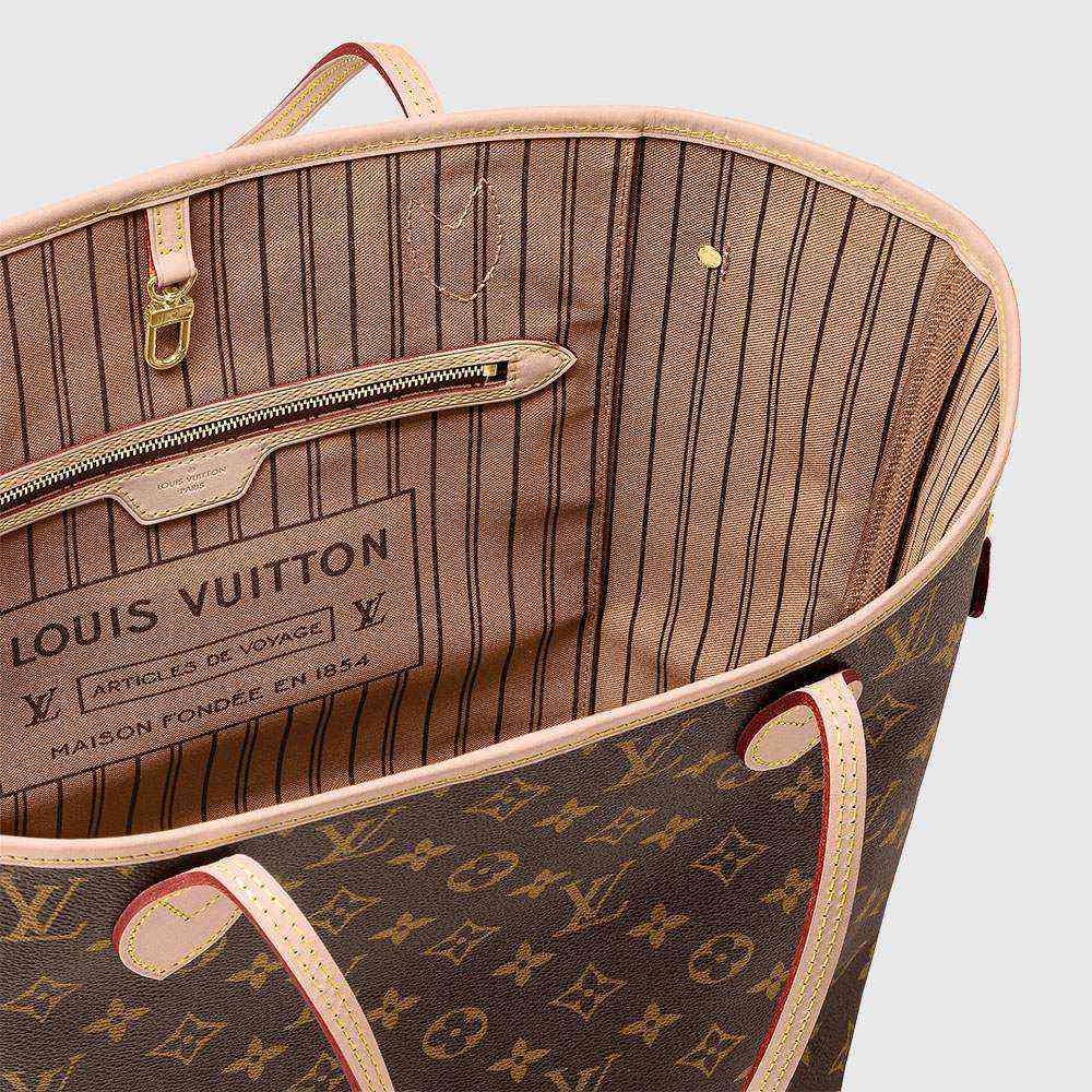ルイヴィトン バッグ モノグラム LV トートバッグ ポーチ付き ネヴァーフルMM ベージュ M40995 M41177 M41178 - 商品画像 6