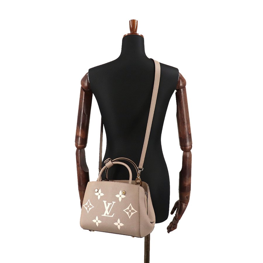 ルイ・ヴィトンスーパーコピー LOUIS VUITTON ハンドバッグ モンテーニュBB モノグラム・アンプラント ブラック ベージュ M45489 - 商品画像 8