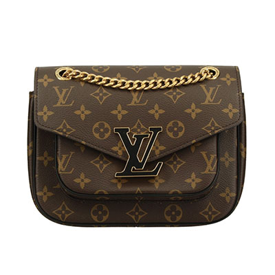 ルイ ヴィトンコピー LOUIS VUITTON モノグラム パッシー チェーン ショルダー バッグ ブラウン ブラック M45592 - 商品画像 8