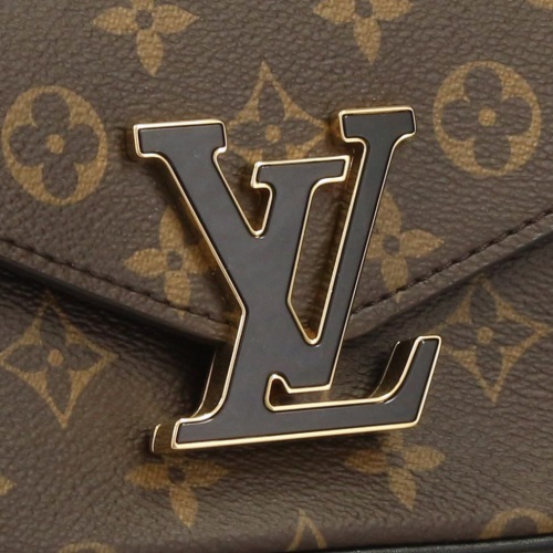 ルイ ヴィトンコピー LOUIS VUITTON モノグラム パッシー チェーン ショルダー バッグ ブラウン ブラック M45592 - 商品画像 5