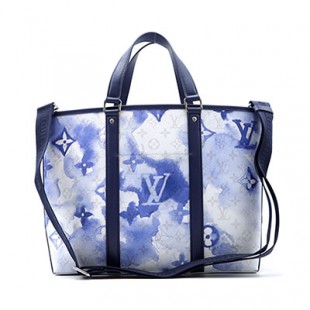 LOUIS VUITTON ルイヴィトン トートバッグ ウィークエンド・トート GM / ブルー メンズ M45755 - 商品画像 1
