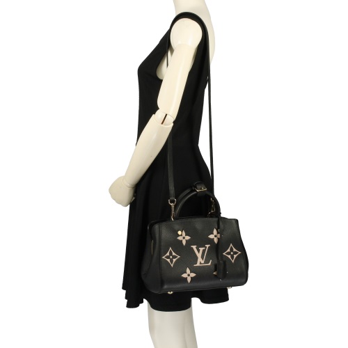 ルイ・ヴィトンコピー LOUIS VUITTON ハンドバッグ モンテーニュBB モノグラム・アンプラント ブラック ベージュ M45778 - 商品画像 1