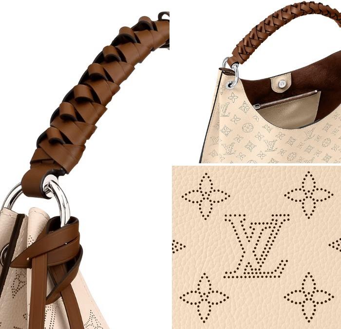 ルイ・ヴィトン LOUIS VUITTON カーメルバッグ モノグラム マヒナレザー クリーム M53188 - 商品画像 8