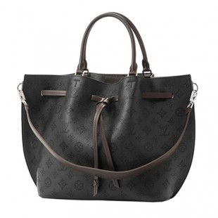 ルイヴィトンスーパーコピー LOUISVUITTON ジロラッタ M54402バッグ マヒナ 黒 モノグラム パンチング バイカラー エレガント - 商品画像 2