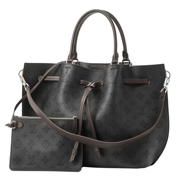 ルイヴィトンスーパーコピー LOUISVUITTON ジロラッタ M54402バッグ マヒナ 黒 モノグラム パンチング バイカラー エレガント - 商品画像 6