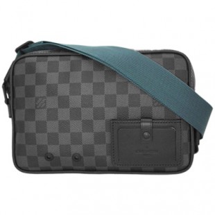 ルイヴィトンコピー N40188 ダミエ・グラフィット LV メンズ メッセンジャーバッグ クロスボディ アルファ・メッセンジャー - 商品画像 2