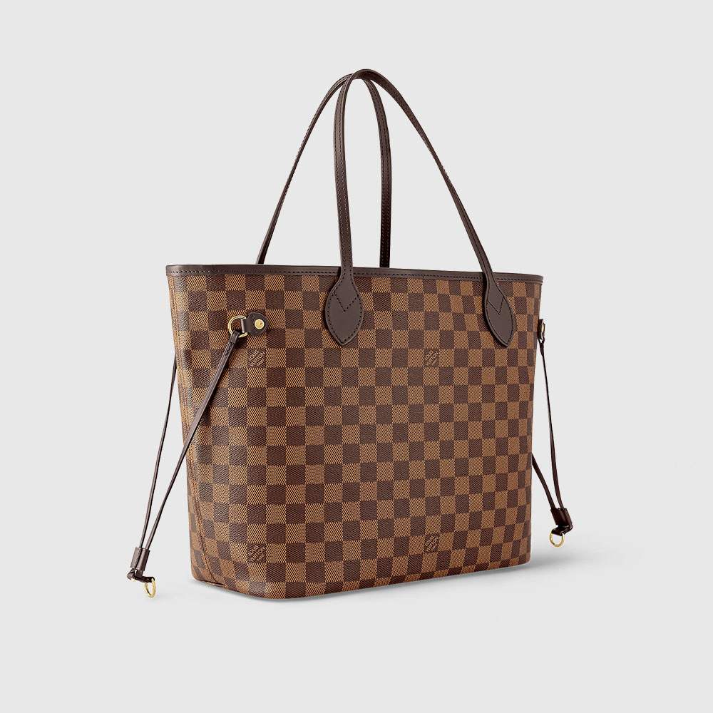 ルイヴィトンスーパーコピー バッグ LOUIS VUITTON ヴィトン ダミエ・エベヌ LV トートバッグ ポーチ付き ネヴァーフルMM ローズ・バレリーヌ N41358 N41603 - 商品画像 4