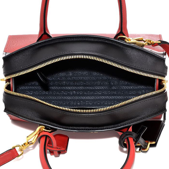 プラダコピー PRADA 型押しカーフスキン 2WAYハンドバッグ 1BA045 2EVU C9F - 商品画像 4