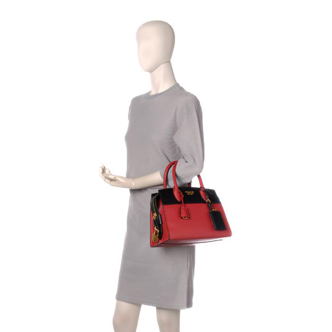 プラダコピー PRADA 型押しカーフスキン 2WAYハンドバッグ 1BA045 2EVU C9F - 商品画像 5