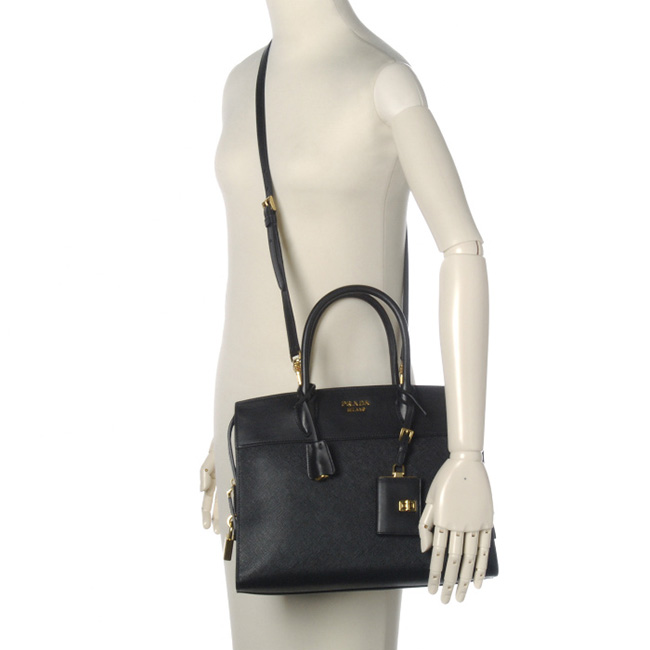 プラダスーパーコピー PRADA カーフスキン 2WAYハンドバッグ 1BA047 2EVU 002 - 商品画像 1