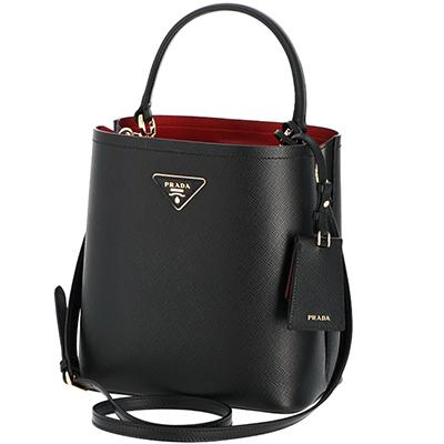 PRADAスーパーコピー ハンドバッグ ショルダー ダブル サフィアーノ レザー 2Wayバッグ ブラック 1BA212OOO 2ERX LJ4 - 商品画像 7