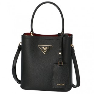 プラダスーパーコピー PRADA 2020年春夏新作 ショルダーバッグ パニエ スモール サフィアーノ レザーバッグ ブラック 1BA217OOO 2ERX LJ4 - 商品画像 2