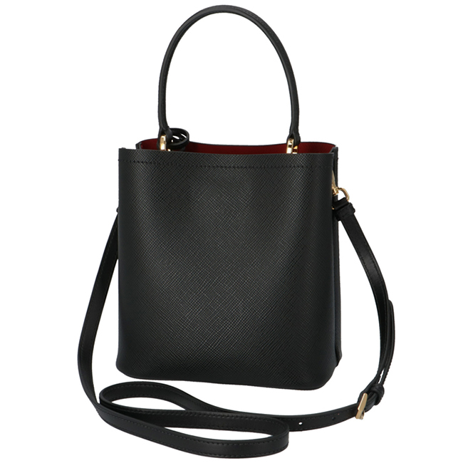 プラダスーパーコピー PRADA 2020年春夏新作 ショルダーバッグ パニエ スモール サフィアーノ レザーバッグ ブラック 1BA217OOO 2ERX LJ4 - 商品画像 4