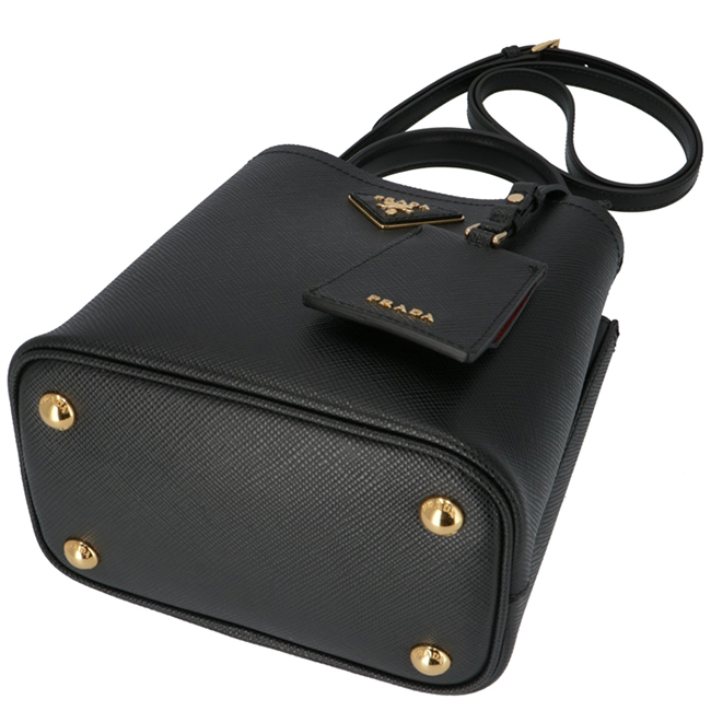 プラダスーパーコピー PRADA 2020年春夏新作 ショルダーバッグ パニエ スモール サフィアーノ レザーバッグ ブラック 1BA217OOO 2ERX LJ4 - 商品画像 9