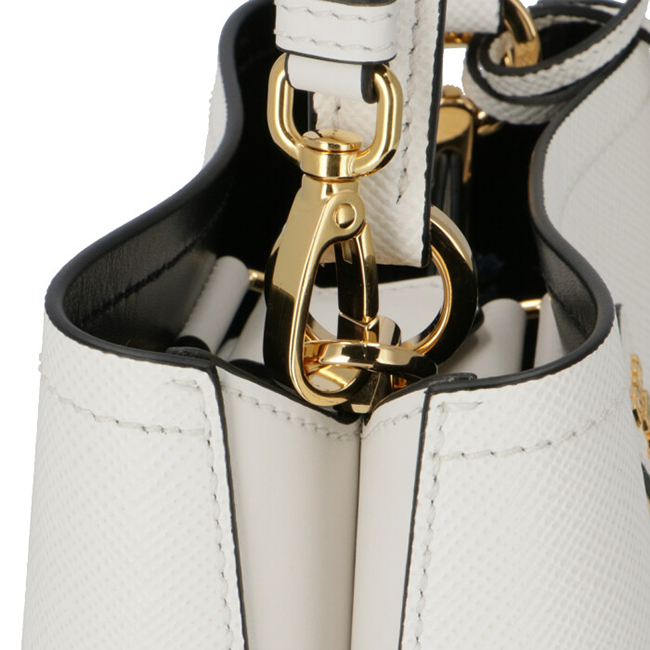 プラダスーパーコピー PRADA 2020年春夏新作 ショルダーバッグ パニエ スモール サフィアーノ レザーバッグ ホワイト 1BA217OOO 2ERX G3Z - 商品画像 6