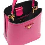 プラダスーパーコピー PRADA サフィアーノレザー スモールパニエバッグ マゼンタ 1BA217_0001 - 商品画像 9