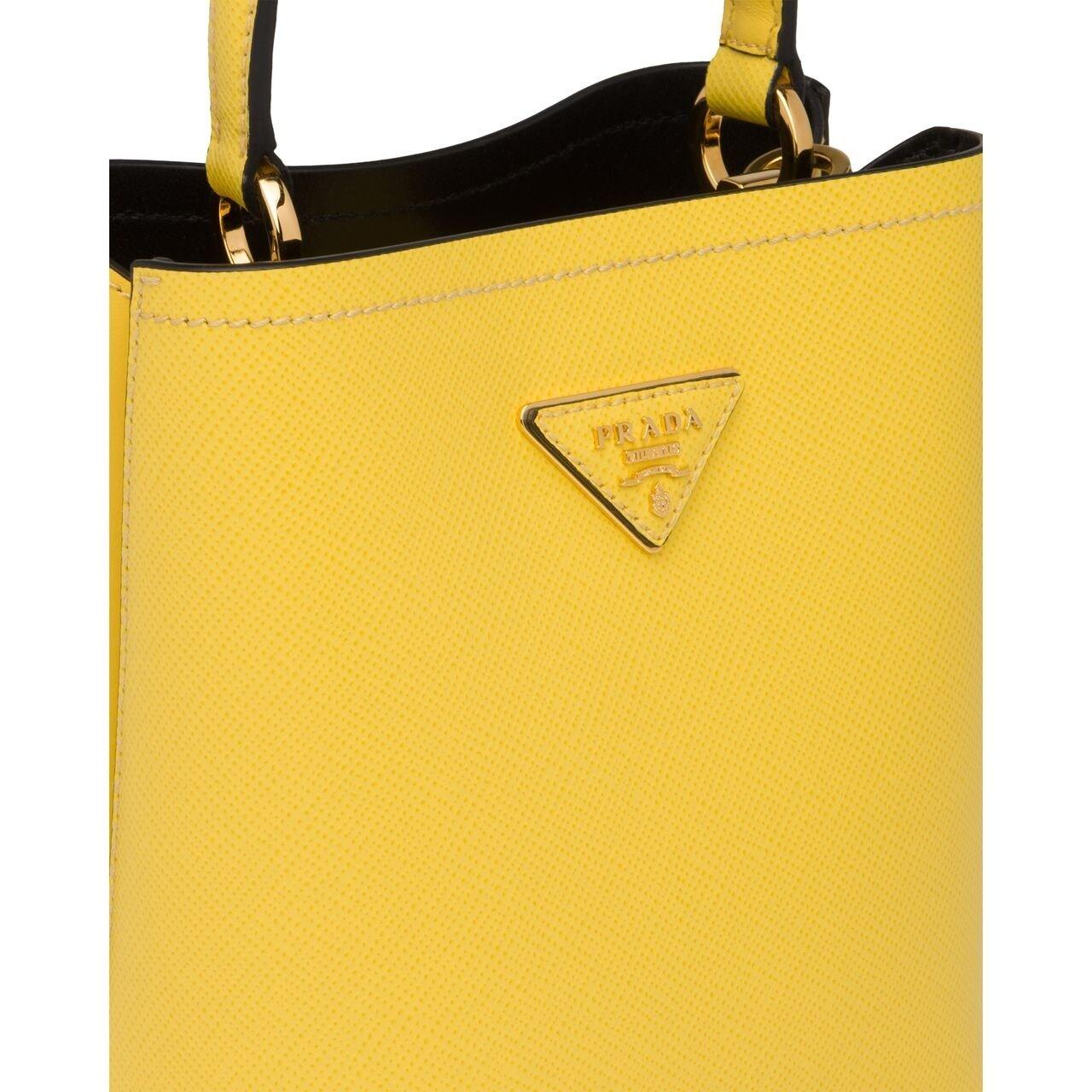プラダスーパーコピー PRADA パニエ スモール サフィアーノレザーバッグ イエロー 1BA217_2ERX_F0QYO - 商品画像 1