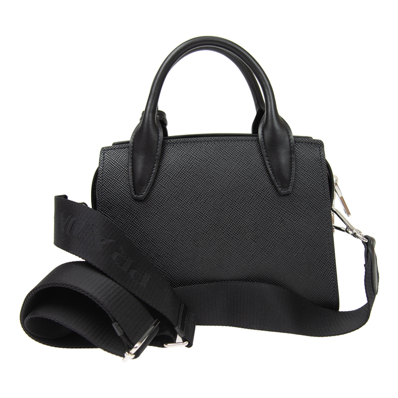 PRADAコピー プラダ モノクローム ショルダー付き 2WAY ハンドバッグ ショルダーバッグ ブラック 1BA269 2ERX F0002 - 商品画像 4