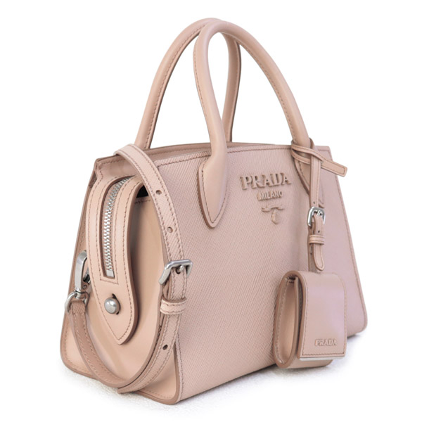 プラダスーパーコピー PRADA バッグ モノクローム ショルダー付き 2WAY ハンドバッグ ピンクベージュ 1BA269 2ERX F0ORK - 商品画像 10