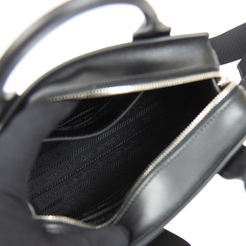 PRADAコピー プラダ モノクローム ショルダー付き 2WAY ハンドバッグ ショルダーバッグ ブラック 1BA269 2ERX F0002 - 商品画像 5