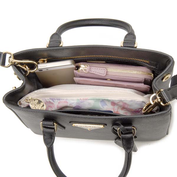 プラダ PRADA ハンドバッグ ブラック 1BA296 NZV F0632 V41 サフィアーノ 2WAYショルダーバッグ - 商品画像 5